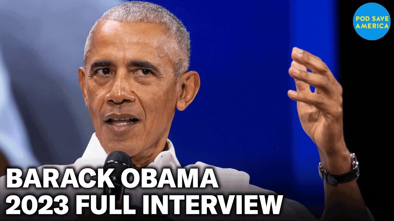 Barack Obama speaking candidly in an interview