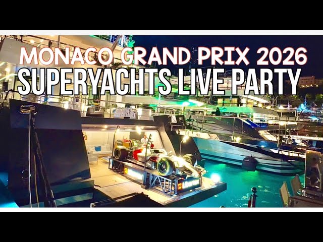 Luxury yacht parties during Monaco Grand Prix weekend