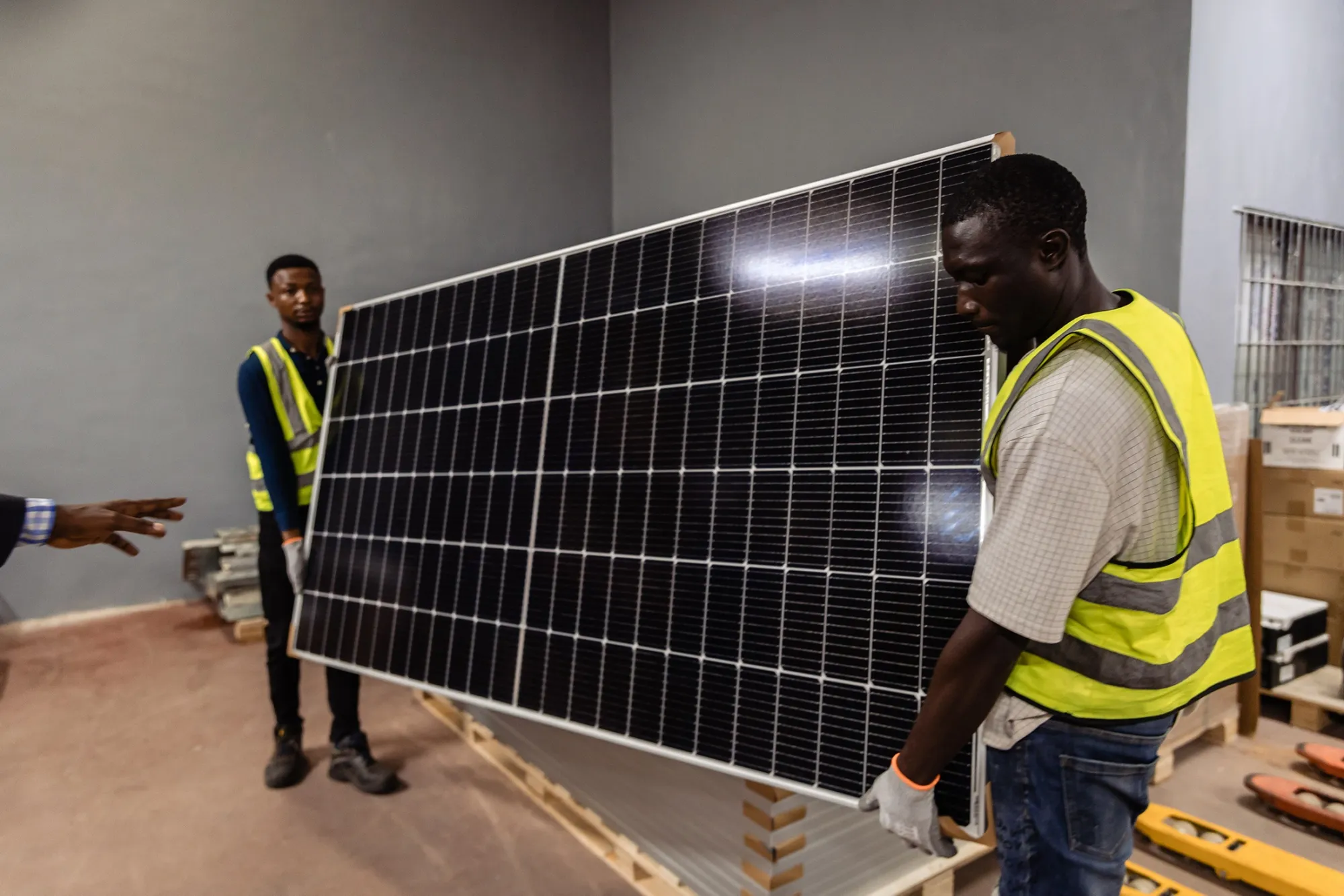 Nigerian film studio backup power equipment