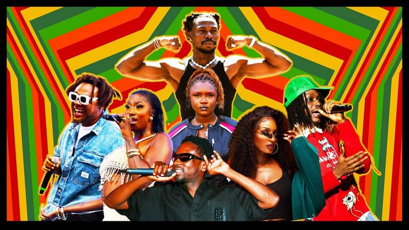 Nigerian Afrobeats musicians performing