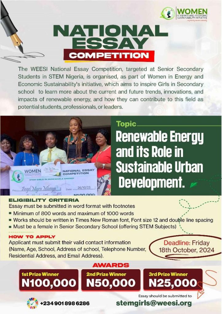 WEESI Women in Energy Environment and Sustainability Initiative Nigeria