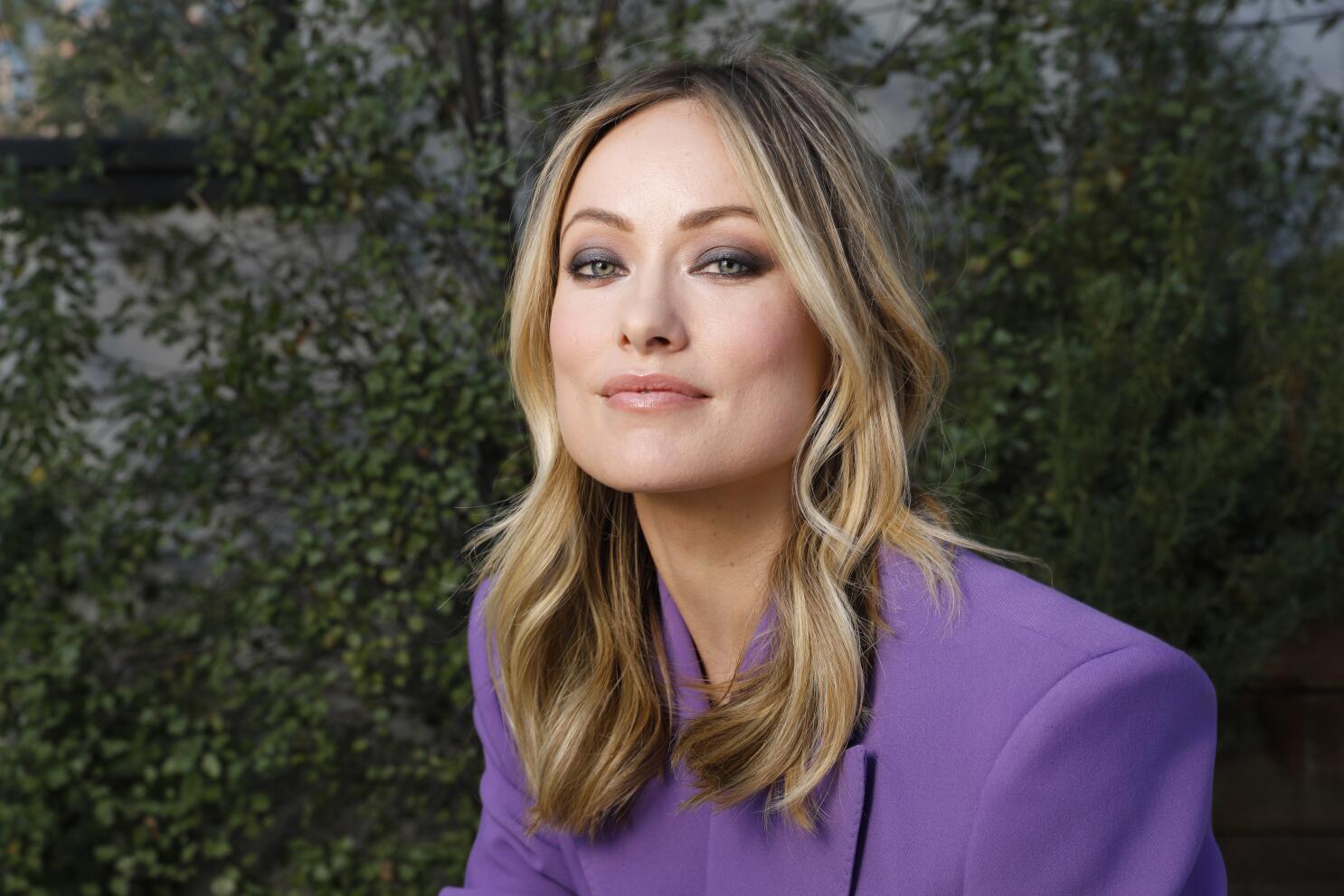 Olivia Wilde directing on the set of Don't Worry Darling