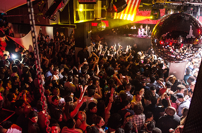 Interior view of the iconic Pacha New York nightclub