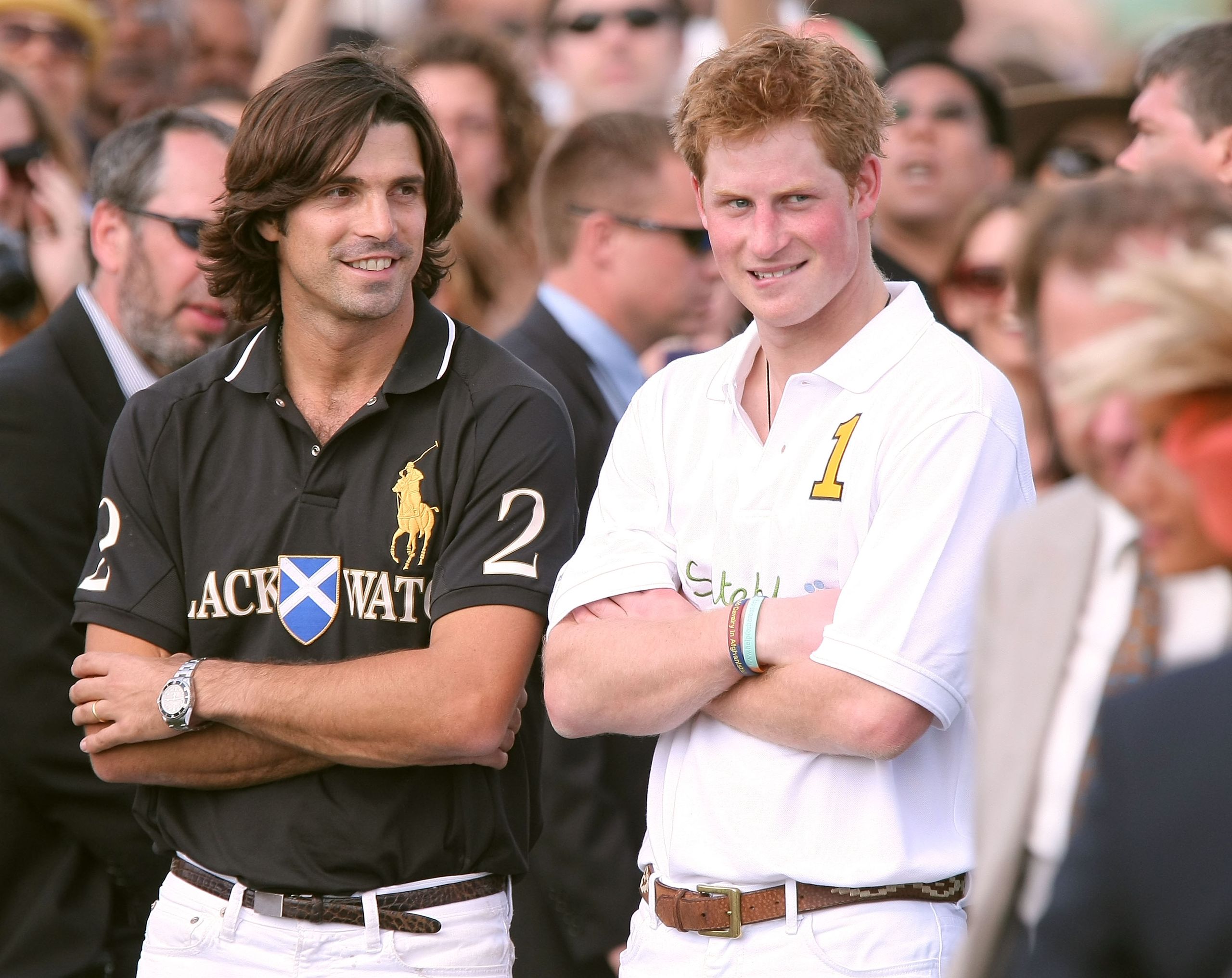 Prince Harry and Nacho Figueras at polo event