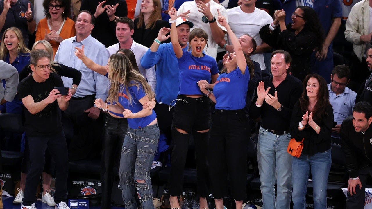 Madison Square Garden during NBA Finals with celebrity fans