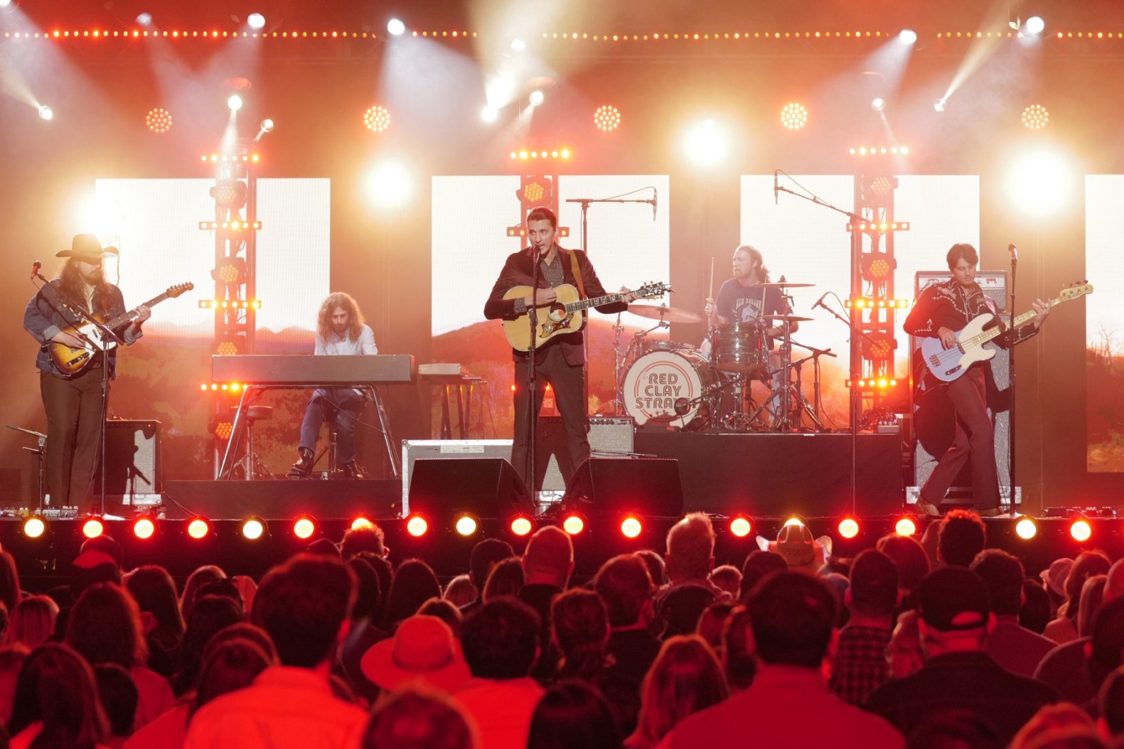 The Red Clay Strays performing live on stage