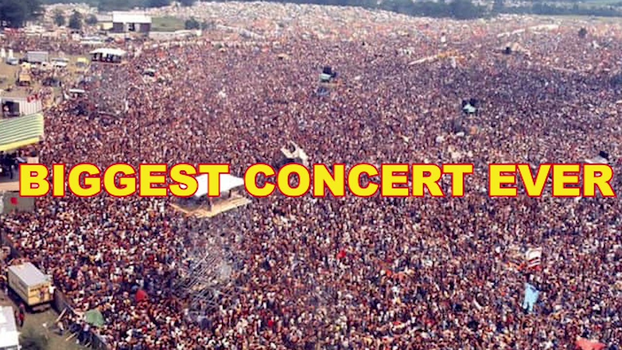 Rod Stewart fans at a live concert venue