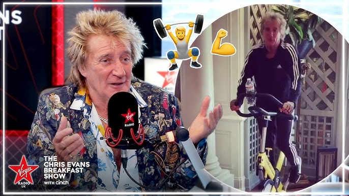 Rod Stewart speaking at a public appearance