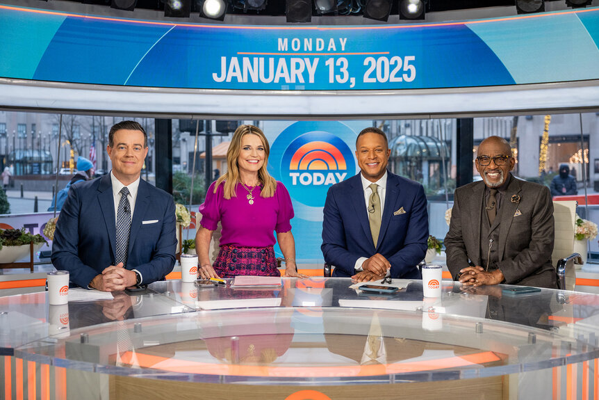 NBC Today Show studio morning broadcast set