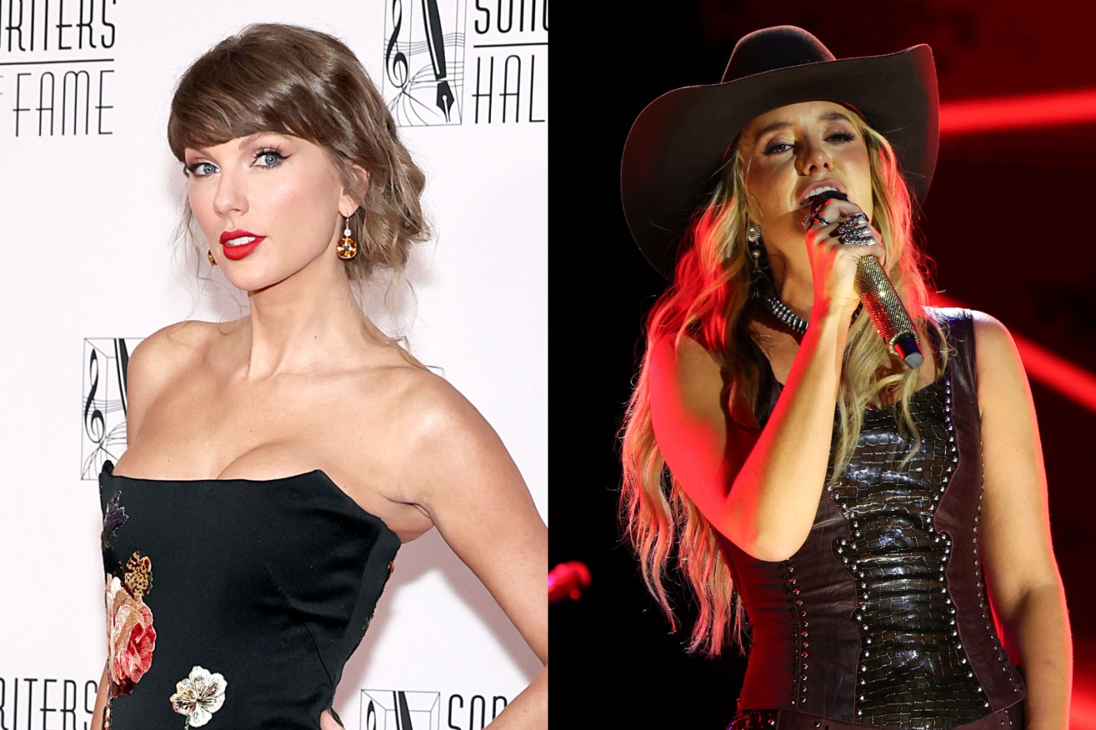 Taylor Swift and Lainey Wilson Delivered an Unexpected 'Love Story' Duet at Travis Kelce's NFL Event