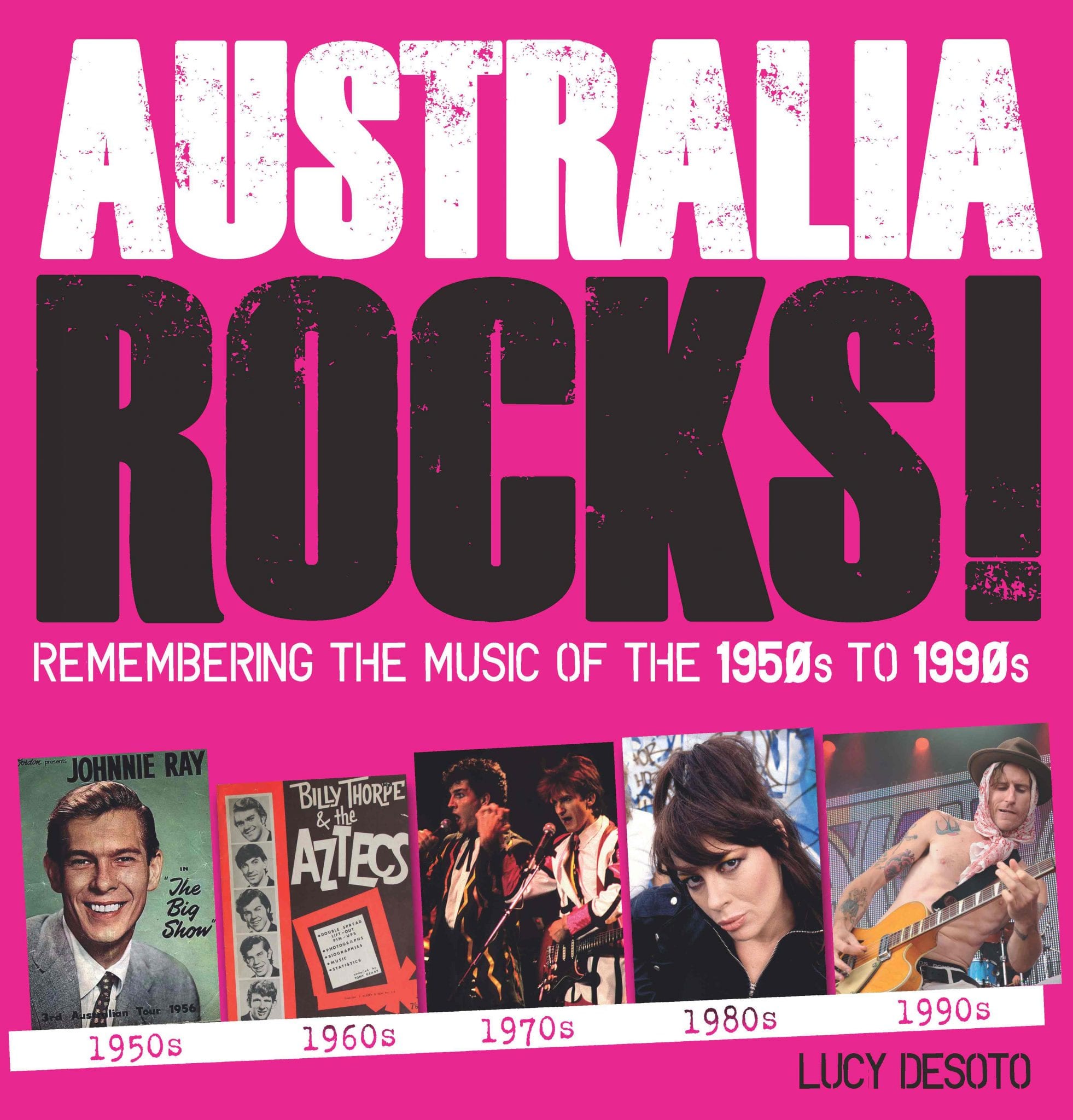 Iconic Australian rock bands collage