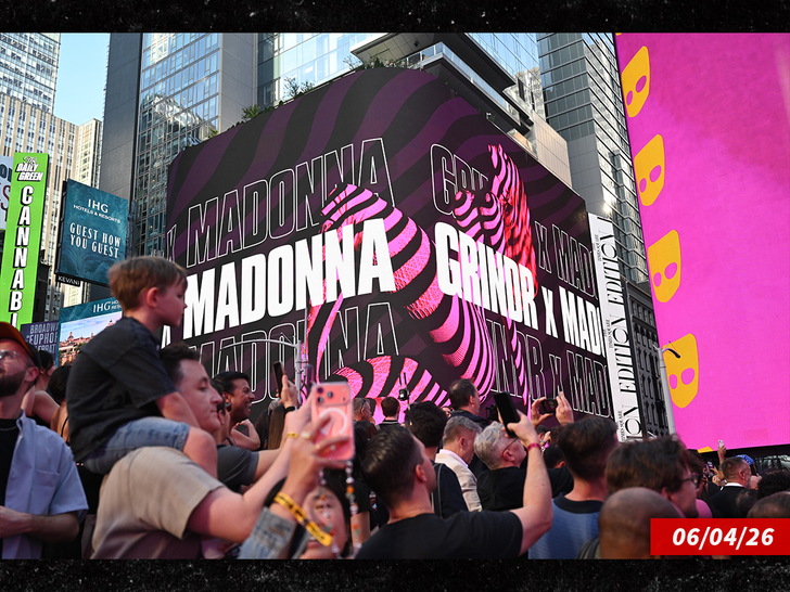 Madonna Secret Times Square Performance - The Square: NYC's Next-Generation Entertainment Destination