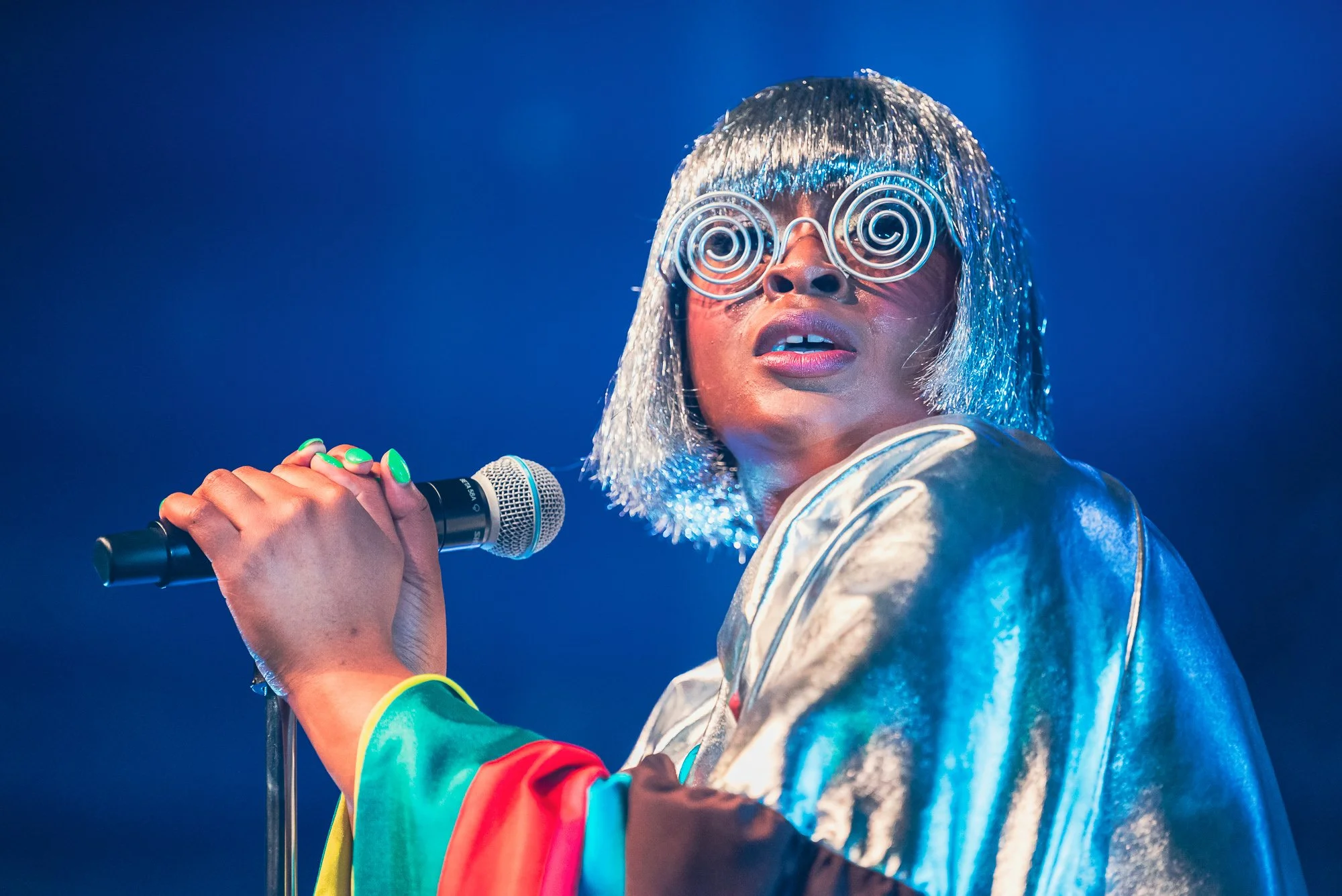 Tierra Whack on stage performing live