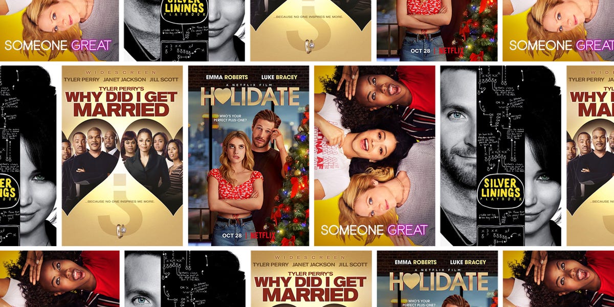 Netflix rom-com movie collection on streaming platform