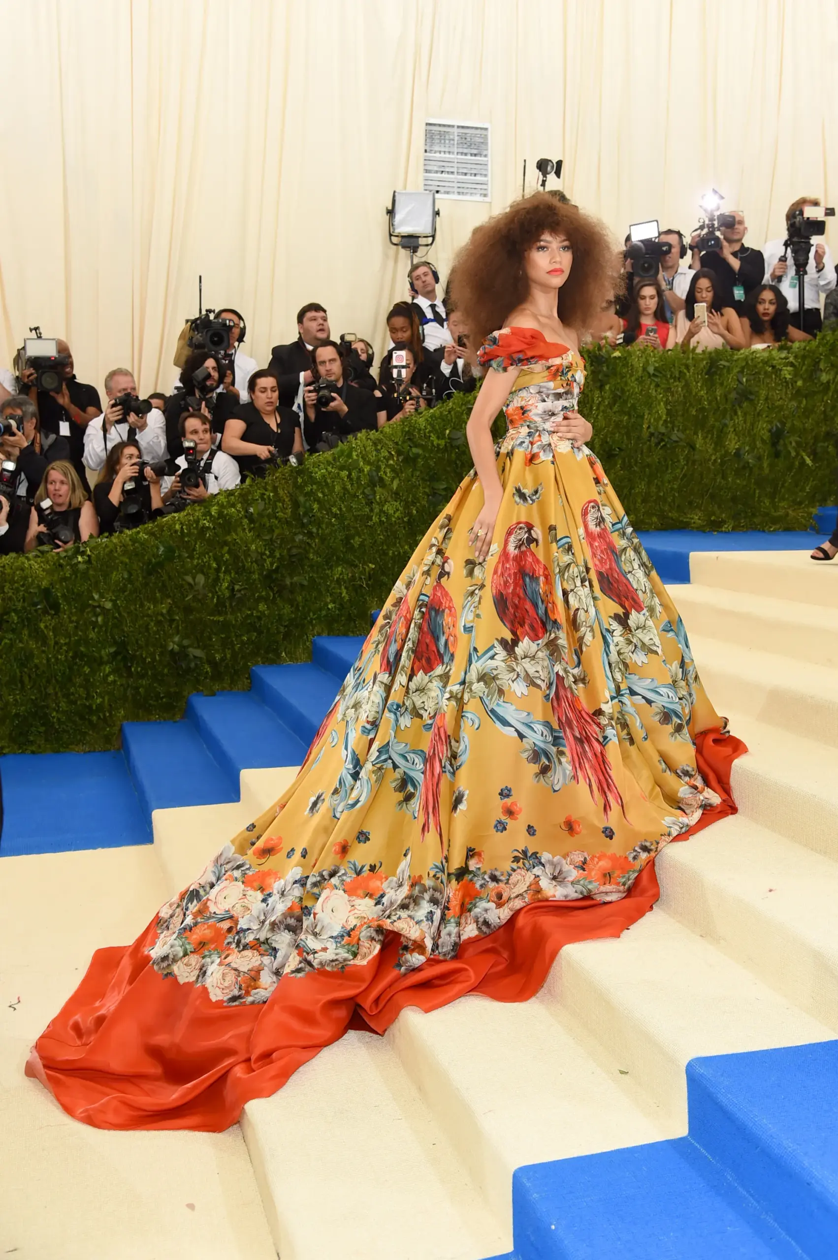 Zendaya in an iconic designer gown at the Met Gala