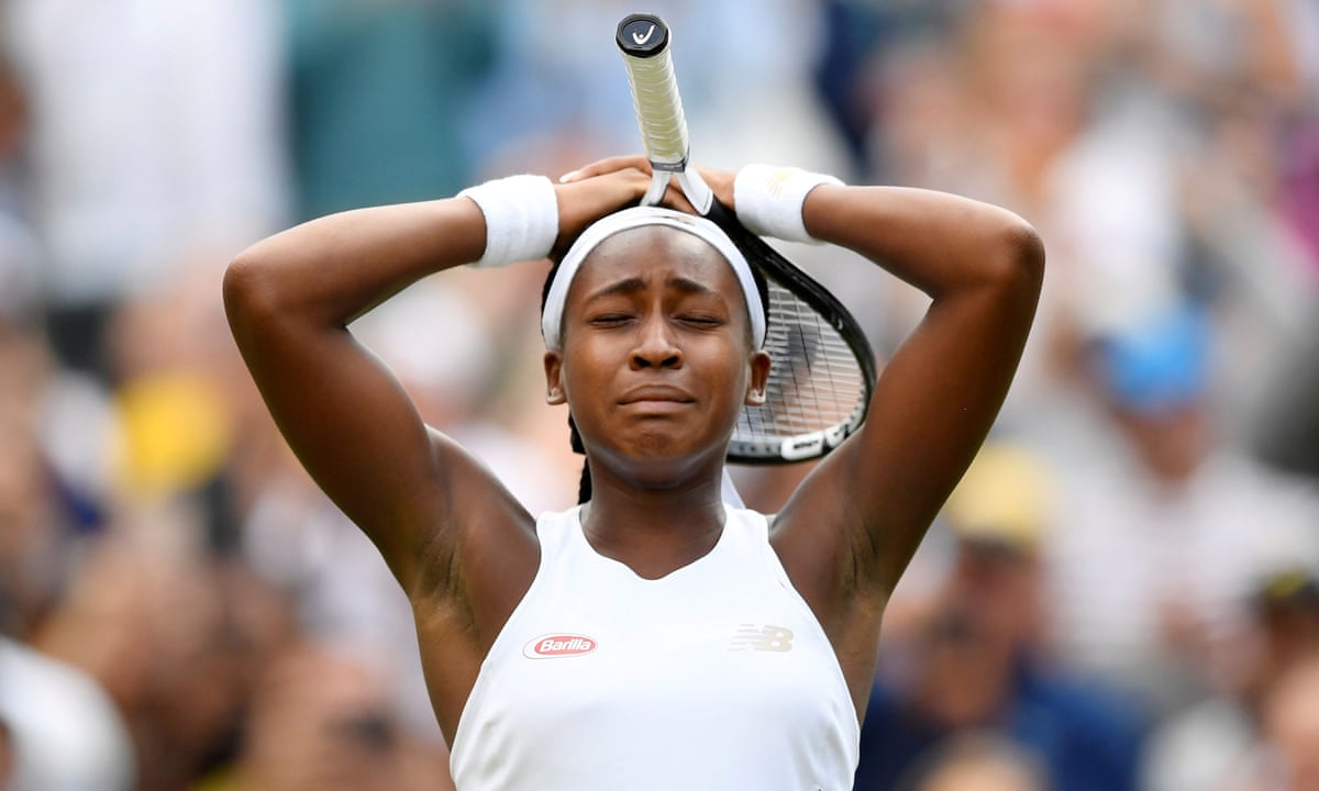 Coco Gauff at Wimbledon 2019 where she burst onto the world stage