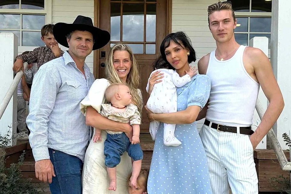 Nara Smith with her husband Lucky Blue Smith and their family