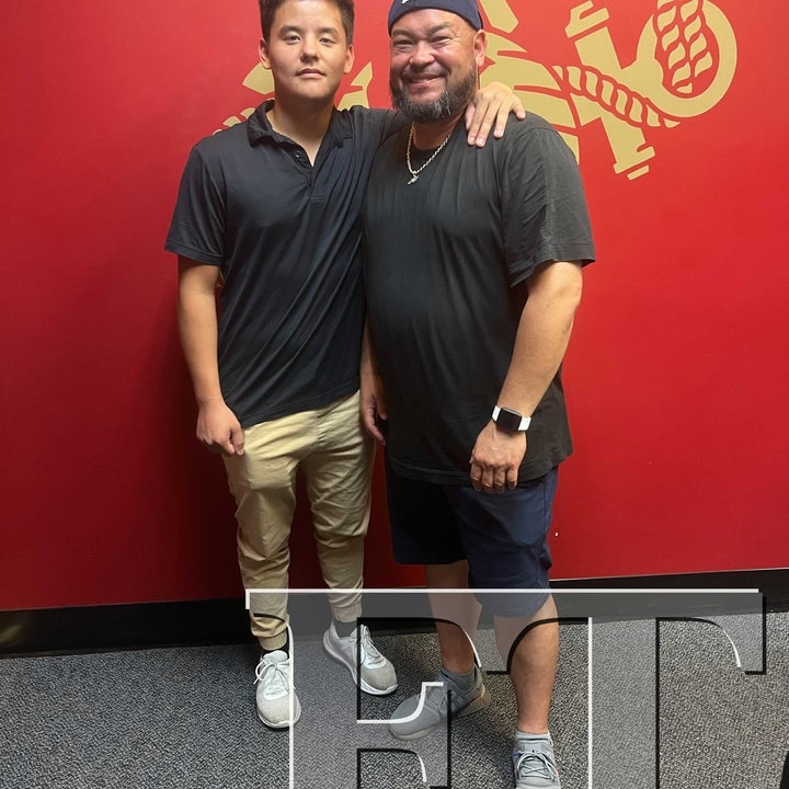 Jon Gosselin with son Collin Gosselin public appearance
