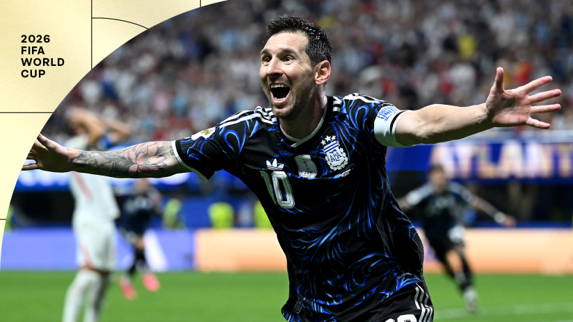 Lionel Messi representing Argentina at the 2026 FIFA World Cup