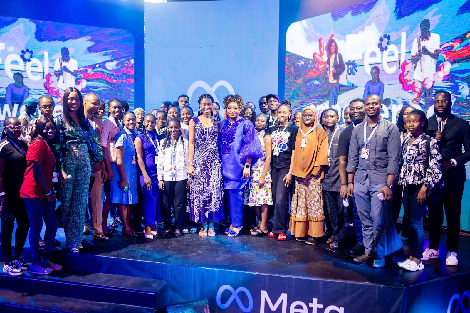 Young Nigerian professionals at a Lagos business conference