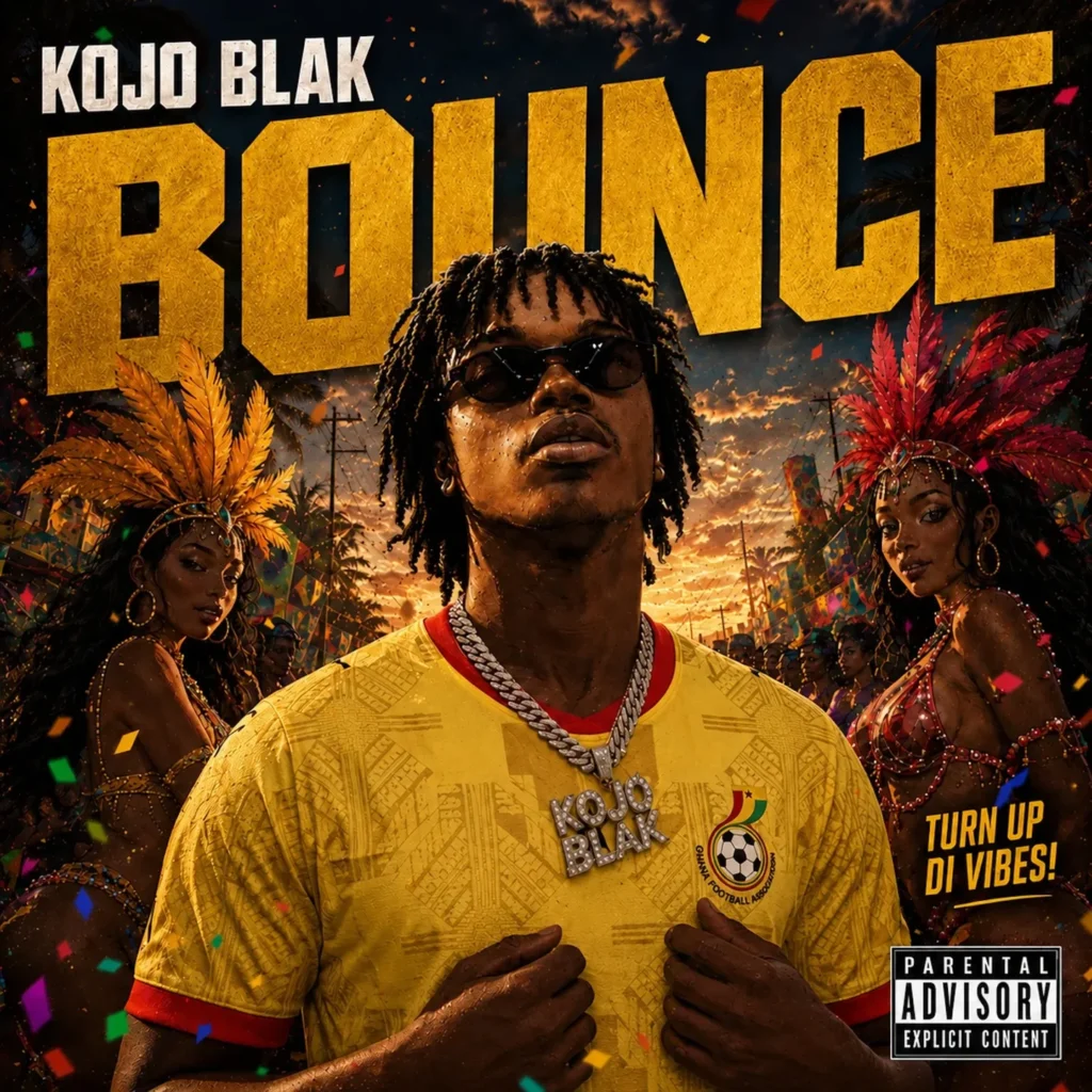 Kojo Blak performing or promoting his Bounce single