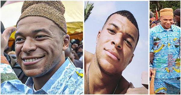 Kylian Mbappe representing French football with African roots