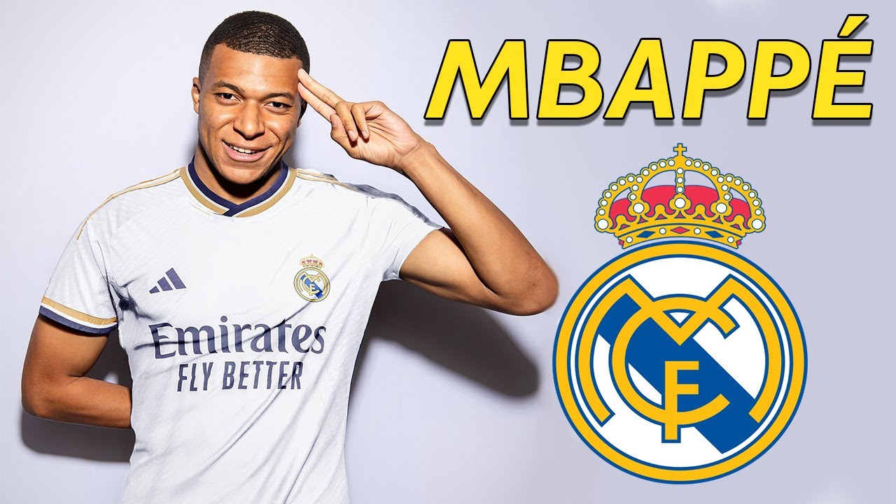 Kylian Mbappe in Real Madrid kit