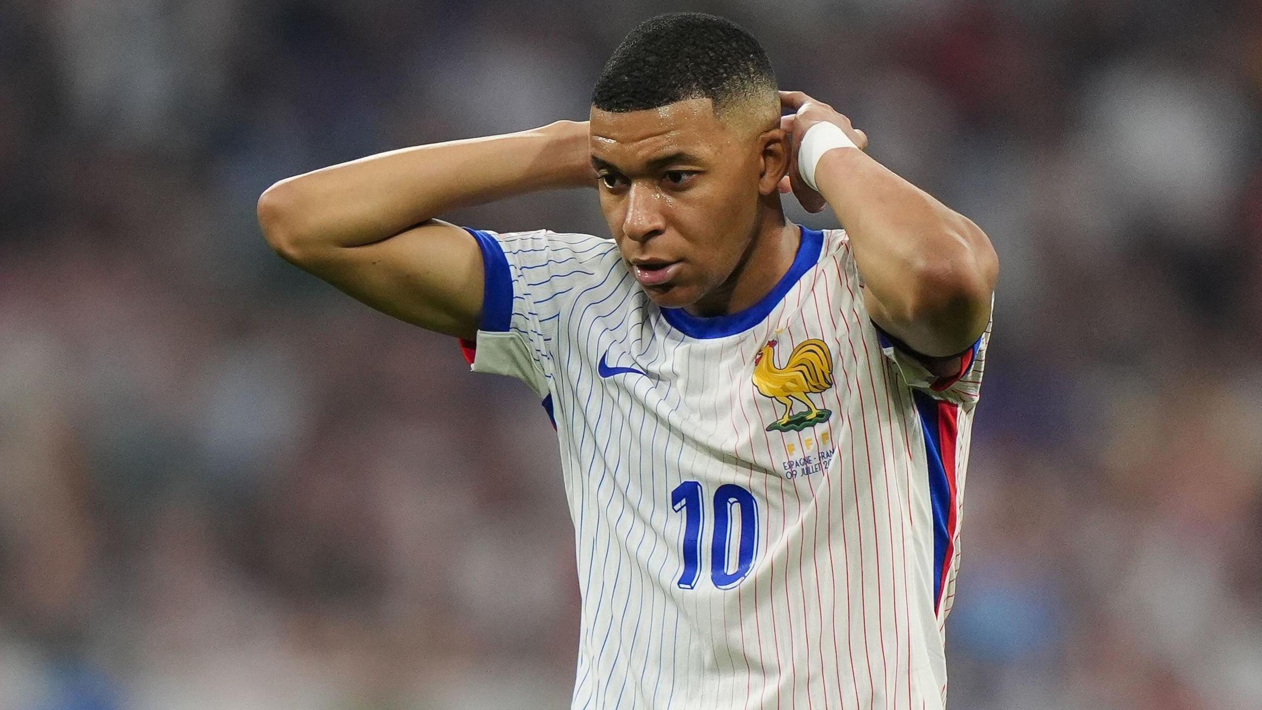 Kylian Mbappe at the FIFA World Cup with France national team