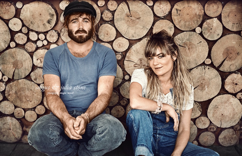 Angus and Julia Stone performing live on stage