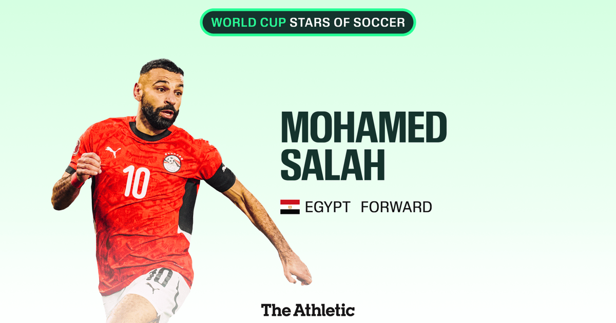 Mohamed Salah representing Egypt at the 2026 FIFA World Cup