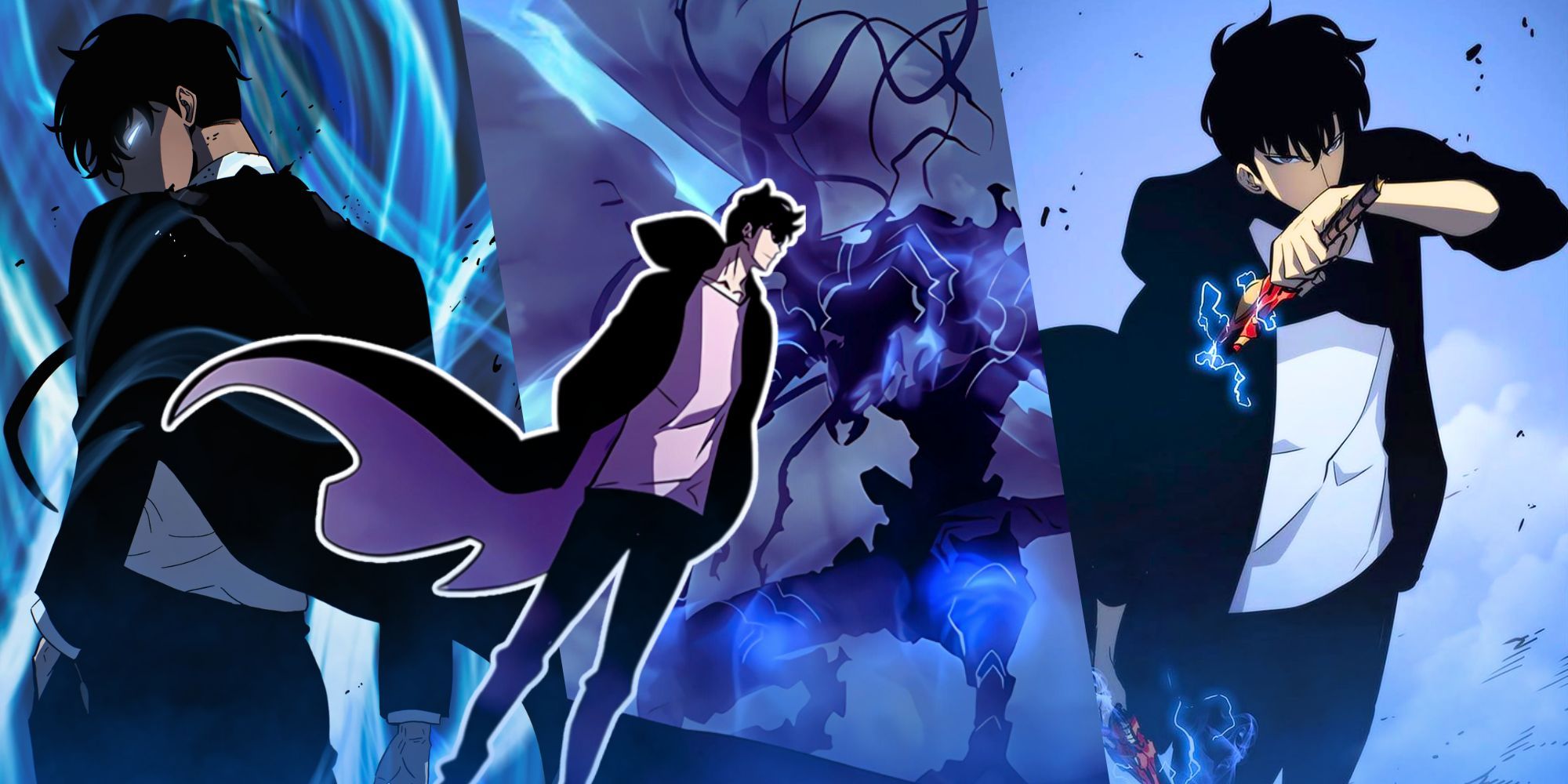 Solo Leveling anime series promotional art by A-1 Pictures