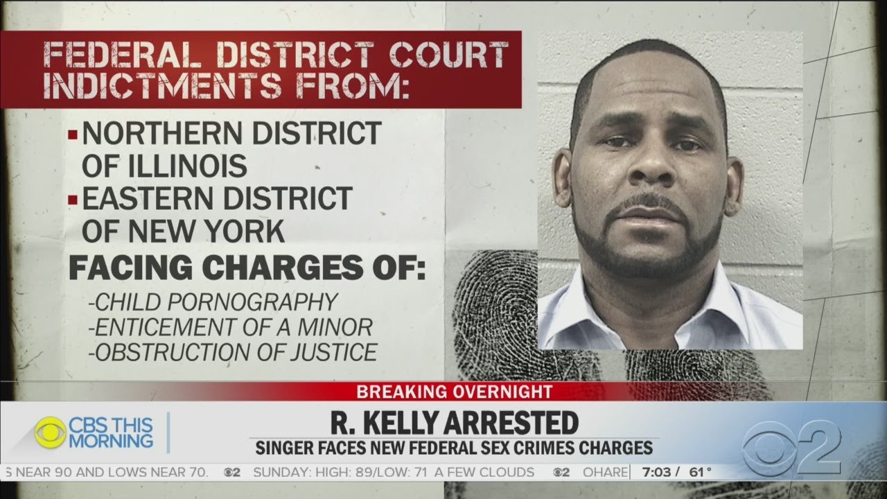 R Kelly federal arrest mugshot Chicago 2019